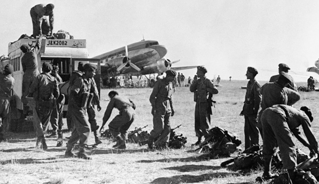 Landing of Indian Troops in Srinagar in 1947 