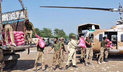 Pak Army distributes 45 tons of food among drought-affected people in Tharparker